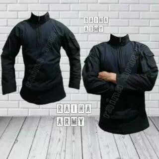 kaos bdu combat kaos tactical bdu katun kombinasi hitam polos + bonus