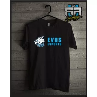 (HOT ITEM)   Kaos Evos Baju Distro Tshirt Evos EvoSport Dota 2 Esport Black -DR Clothing