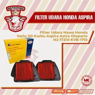 Filter Udara Hawa Honda Vario 110 Karburator ORI ASLI Aspira Astra Otoparts H2-17210-KVB-1710
