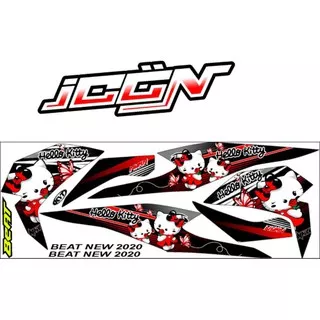 STRIPING BEAT NEW 2020 STIKER STICKER VARIASI MOTOR HELLO KITTY