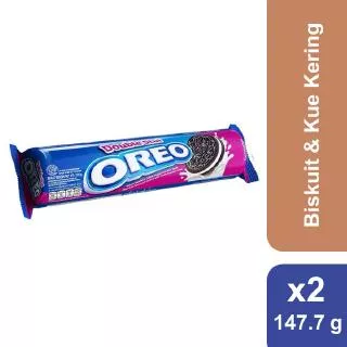 Oreo Double Stuf Biskuit Coklat Krim Vanilla 2 x 147,7 gr