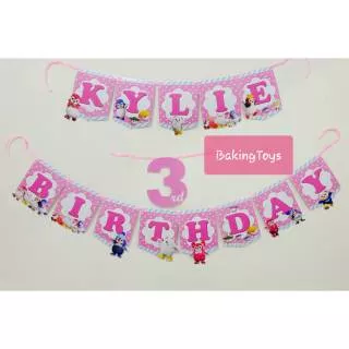 Badanamu Flag Bunting Birthday / Banner Bendera / Hiasan Dinding Ulang Tahun