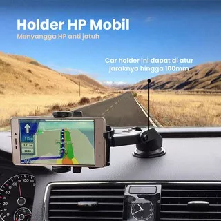 Holder HP Mobil Suction Cup Car Smartphone Holder Multipurpose Pegangan HP  Mobil Gojek Grab Serbaguna