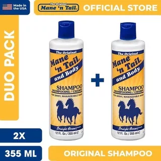 [2 Pack] Mane 'n Tail The Original Shampoo/Sampo Kuda Mane 'n Tail Original 355 ml