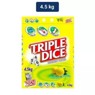 Triple Dice Detergent Powder Lemon Burst 4.5 kg