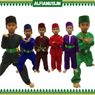 Baju Pangsi Anak Baju Pitung Betawi Setelan Anak Betawi