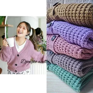 cardy crops premium-kardigan crops wanita premium