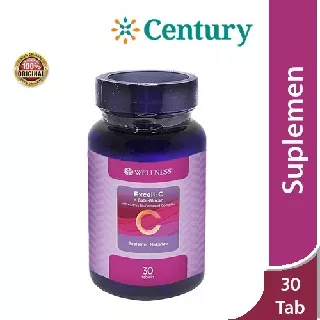Wellness Excell-C + Beta 1.3 Glucan 30 Tablet/Vitamin C/Daya Tahan Tubuh/Antioksidan/Suplemen