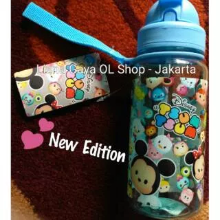 Botol Minum Karakter Frozen, Kuda Poni, Tsumtsum/ Botol Minum Sedotan Unik 550 ML