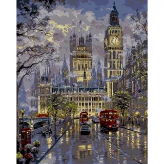 Big Ben (Tube) Paint by Number Kit Painting by Numbers diypainting.id Lukisan Angka