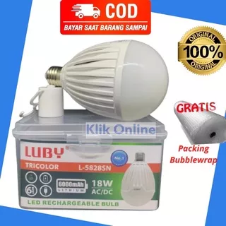 Luby Bola Lampu Ajaib Lampu Emergency Bohlam Ajaib LED Luby 18W 18 watt L 5828S  + Fungsi Powerbank