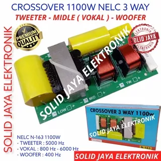 CROSSOVER 3 WAY 1100W NELC N-163 TWEETER - MIDLE - WOOFER CROSOVER CROSOFER CROSSOFER KROSOFER KROSSOFER PASIF 3 WAY TWITER TWEETER TWETER MIDLE MIDLLE VOKAL VOCAL - WOFER WOOFER 1100 WATT 1100W MURNI NELC KROSSOVER PASIF NELC N163 163 ASLI ORIGINAL