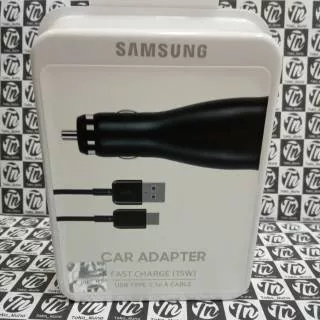 ORIGINAL 100% Car adapter Dual port Charger Mobil Samsung USB-C 15W