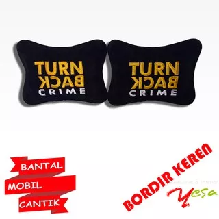 BIG DEAL Bantal Aksesoris mobil Turn Back Crime Custom Variasi sandaran jok