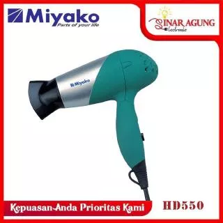 MIYAKO HAIR  DRYER HD 550 / HD550 / HD-550 [GARANSI RESMI] HIJAU