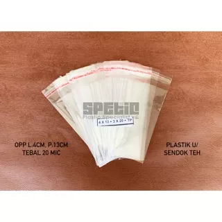 Plastik OPP Seal Uk 4x13 / Plastik Sendok Teh / Plastik OPP Sendok / Bungkusan Sendok Plastik / Plastik Kaca / Plastik OPP Tape