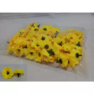 Bunga Papan Suyok 3cm Kuning 3 Lapis