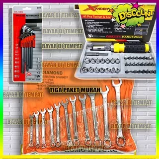 Kunci Sok Set Obeng Sok Shock Set 41 Pcs Xander Termurah Berkualitas+kunci L kombinasi soligen+kunci ring pas diamod 8-22 TERSEDIA shock l  t set tekiro 8 torsi 10 12 original 24 22 bintang lemari kayu laci sok sock lengkap panjang kenmaster ring pas rach