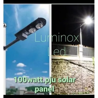 lampu jalan tenaga surya 100watt 100 w pju solar panel 100w 100 watt all in one 100w smd