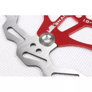 Rotor Snail 160mm Floating - Rotor 6 Inch - Disc Brake Rotor Bicycle - Rotor Sepeda Warna Merah