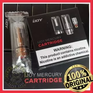 ?? AUTHENTIC - CARTRIDGE IJOY MERCURY REPLACEMENT GLASS TANK COIL RTA PODS Pod Salt gelas kaca