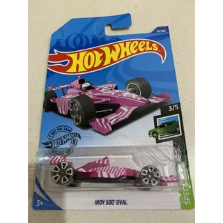 HOTWHEELS INDY 500 OVAL PINK LOT F 2020 MAINAN ANAK MURAH PROMO DIECAST ORIGINAL MATTEL FORMULA 1