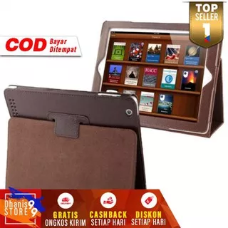 Leather Case iPad 2/3/4 Sleep Casing Tablet Kulit Cassing Dompet i Pad Murah