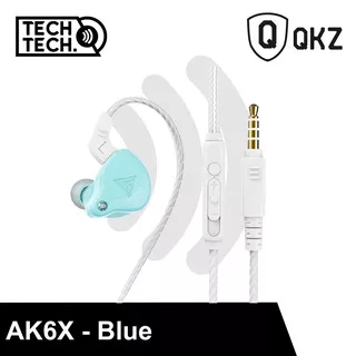 QKZ AK6 X Earphone  Mic In Ear Monitor IEM Bass AK6X Headset Colorful Pastel