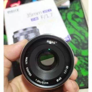 Lensa Meike 35mm F1.7 For Kamera Mirrorless CANON FUJI SONY LUMIX