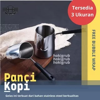 Panci Kopi Ibrik Turki Turkish Coffee Maker Coffee Long Handle Stainless Steel