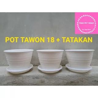 POT TAWON 18cm + TATAKAN |POT LEBAH 18CM + TATAKAN Mirip tawon | POT BUNGA | POT BUNGA