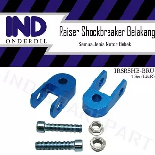 Raiser-Riser Peninggi Shockbreaker-Sokbreker-Shock-Breaker-Breker Belakang-Baut Biru Motor Bebek