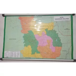 Peta Kota Tangerang Selatan Peta Dinding