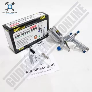 Air Spray Gun Mollar K3 MLR-K3A - Alat Semprot Cat Mollar K3 Nozzle 0.5mm tabung atas