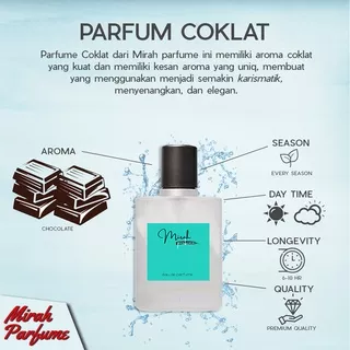 PARFUM COKLAT - PAFRUM CHOCOLATE BY MIRAH PARFUM - PARFUM TAHAN LAMA - PARFUM AROMA BUAH TAHAN LAMA