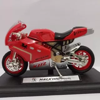 Miniatur motor ninja XJR super sprinter Haixing model mainan anak harga murah