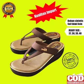 Sendal Widges Pesta Wanita Dewasa Elegant Sandal Weges Untuk Kondangan Ibu Wejes Jepit Elegan Sedal Wedges Perempuan Wdges Japit Cewek Remaja Korea Kekinian Premium Model Terbaru Ukuran 37 - 40 MRNN01