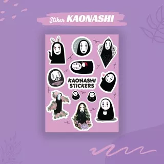 Stiker Kaonashi No Face Spirited Away Ghibli Studio|Stiker Anime