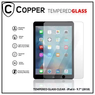 Ipad 6 / 9,7 (2018) - COPPER Tempered Glass Full Clear