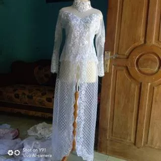 Kebaya akad pengantin prewed modern