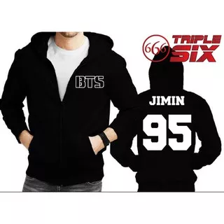 TRIPLESIX - Jaket Hoodie Zipper BTS Bangtan Boys Army - JIMIN