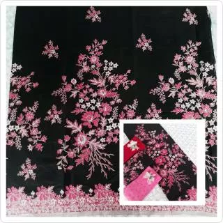 Kain batik embos pekalongan murah • batik katun prima motif sakura • 063