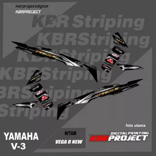 VEGA R NEW  striping motor YAMAHA   motor sticker variasi Racing V-3 (cod) stiker motor