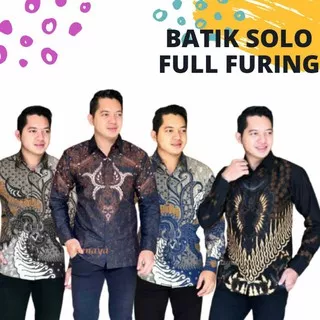 (BATIK SOLO #2) Kemeja Batik Solo Lengan Panjang Full Furing