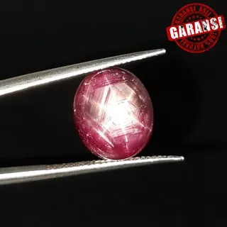 Batu Natural Ruby Star Mozambique Garansi Asli