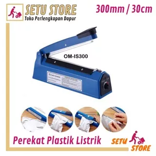 Impulse sealer hand pressure plastik Sealer alat press plastik 30 cm