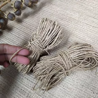 Tali Agel 2mm murah  & Tali Goni 2mm harga Per-meter/ tali kerajinan/ tali rami / tali jute / tali kenur