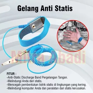 Gelang Anti Statis / Anti Static ESD Wrist Strap