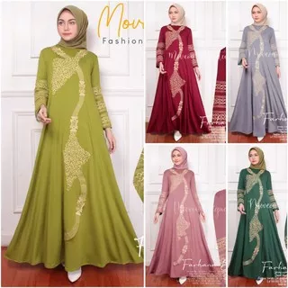 Gamis Farhana Bordir Dress Busana Muslimah By Original Move On