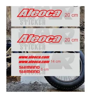 Cutting Sticker Aleoca/Sticker Sepeda Lipat ALEOCA